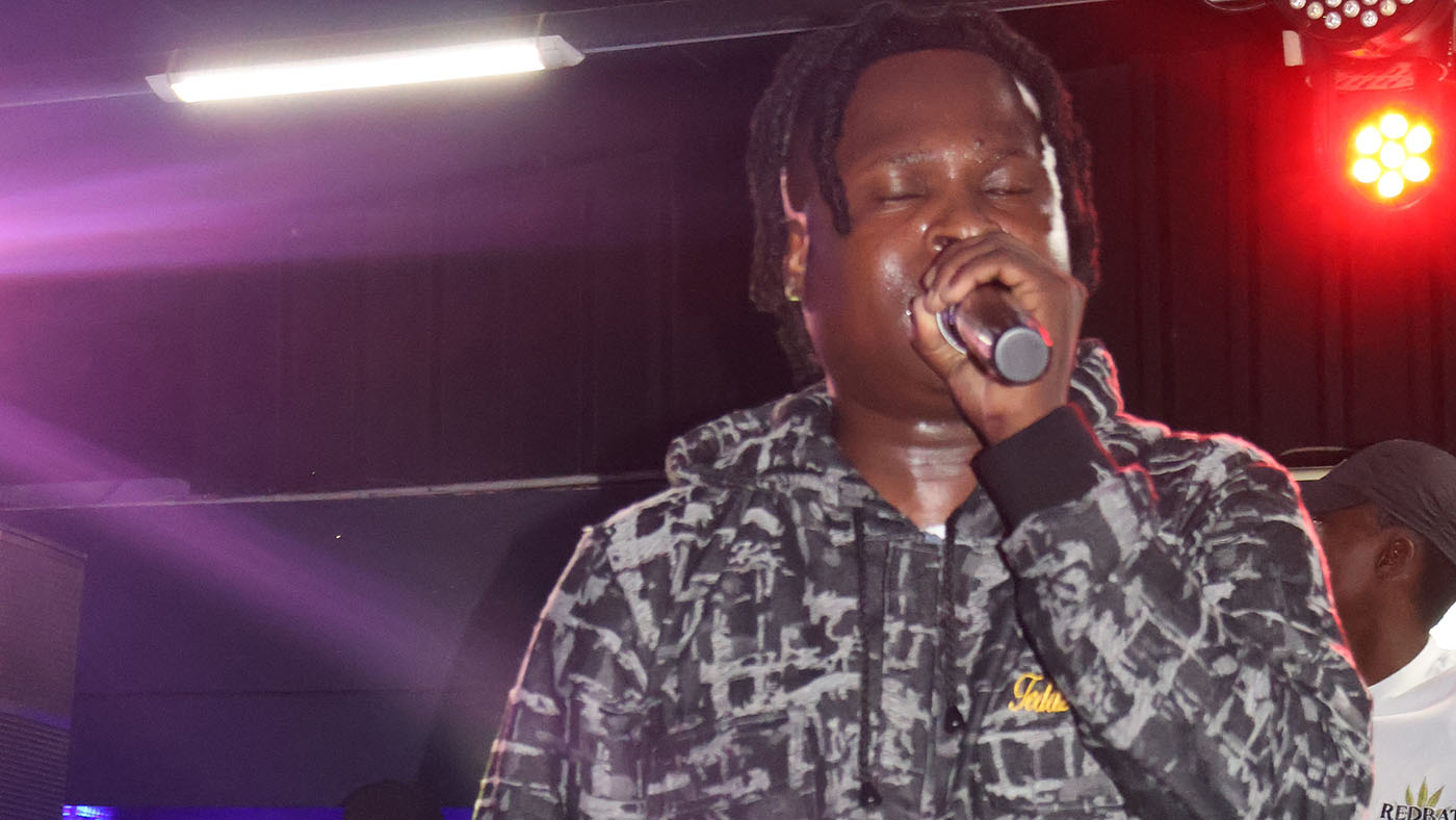 Local award-winning artist Young Zesh performing his song ‘Senibeketele’ at the event. (Courtesy pic)